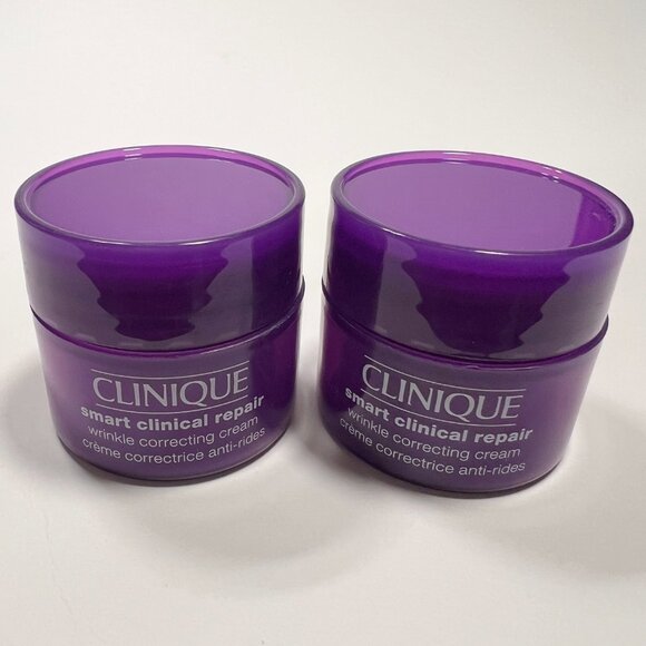2 x Clinique Smart Clinical Repair Wrinkle Correcting Face Cream 0.5 oz*2= 1 oz - Picture 1 of 3